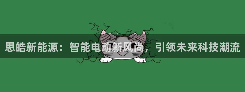 腾众娱乐彩票：思皓新能源：智能电动新风尚