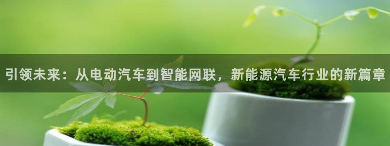 众腾娱乐招商:引领未来:从电动汽车到智能网联,新能源汽车行业