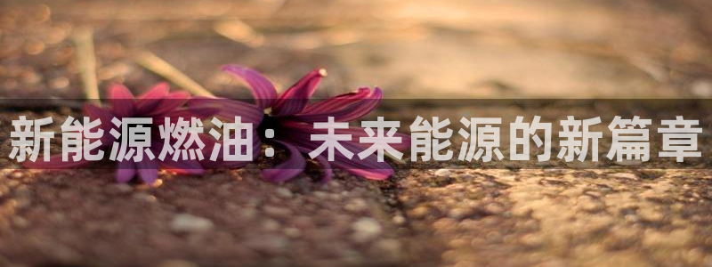 众腾娱乐APP下载：新能源燃油：未来能源